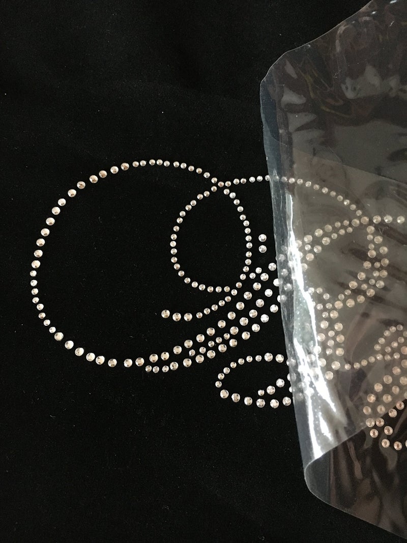 Rococo Designs Classic Bride Wedding Clear Rhinestone Iron on Hotfix Transfer Bling DIY -10" by 3" - Image 2